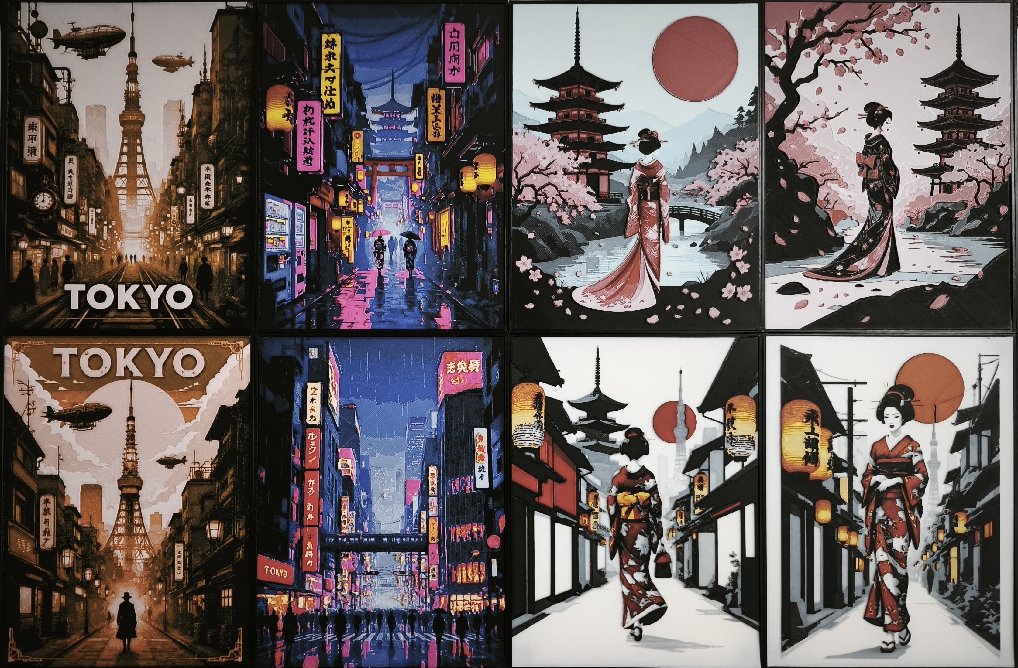 Affiches sur le thème du Japon