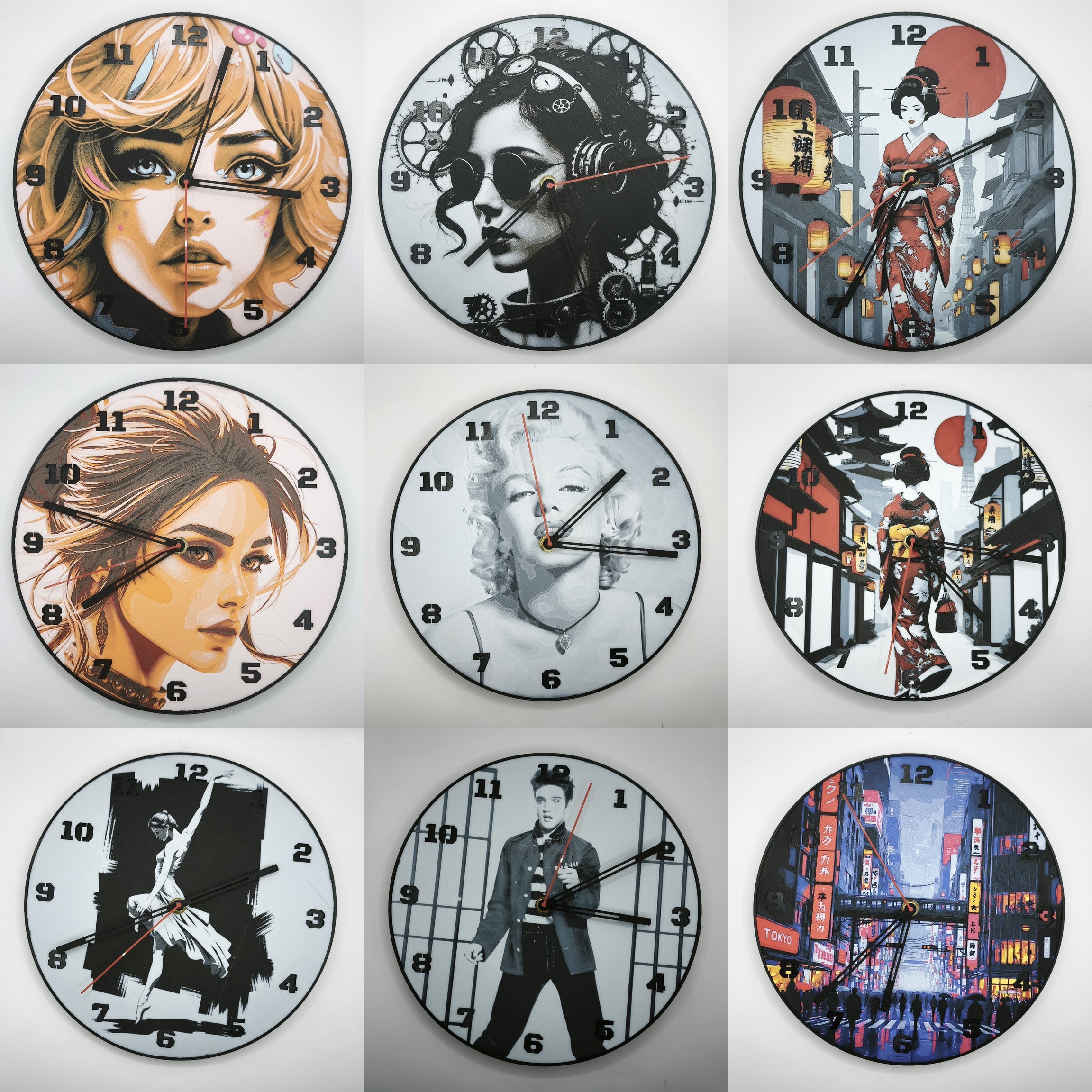 Horloges imprimées en 3D