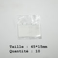 10 Languettes accroches tableaux 45*15mm
