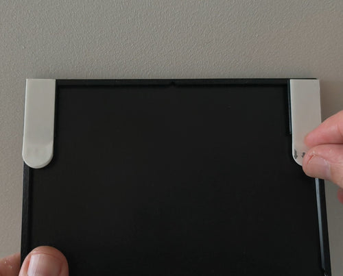 10 Languettes accroches tableaux 45*15mm, montage sur cadre