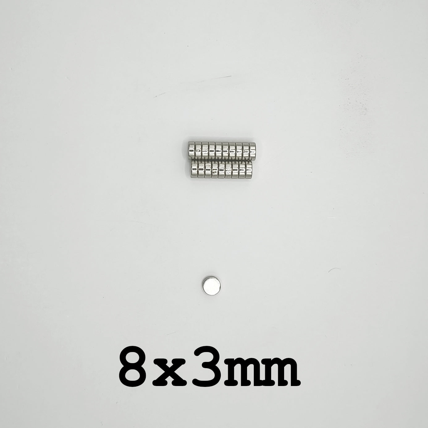 20 aimants en néodyme 8x3mm