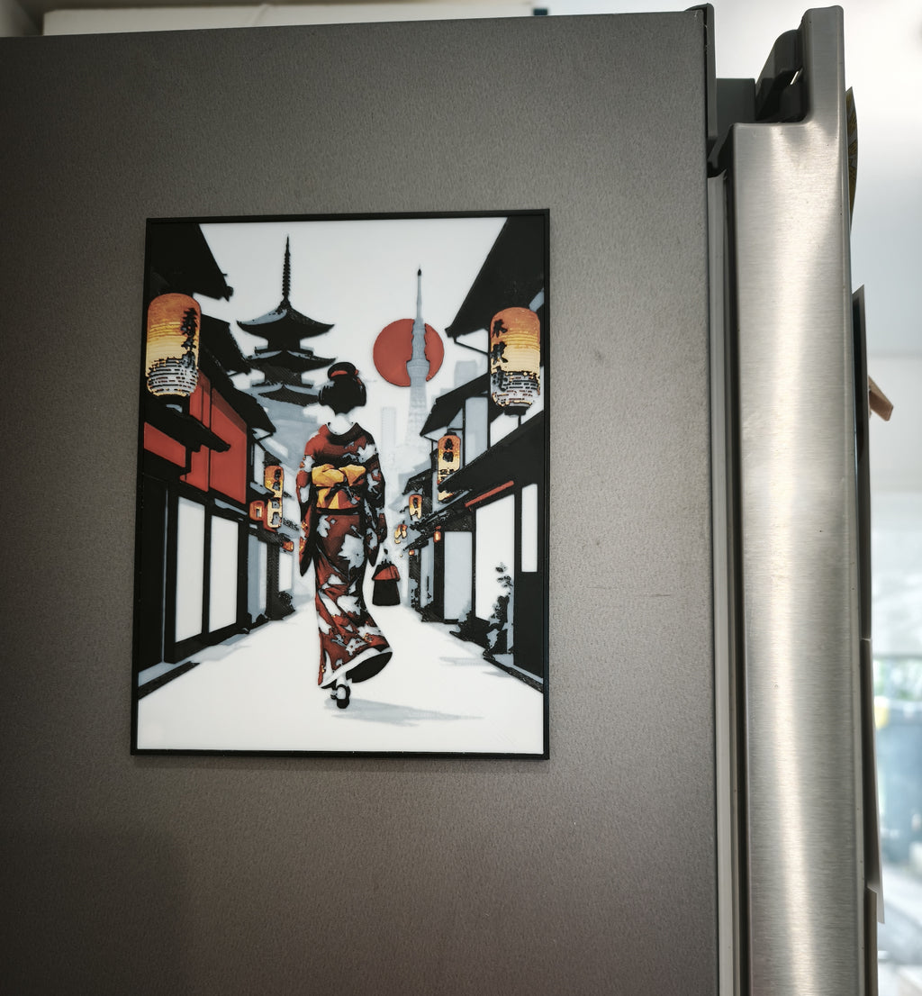 20 aimants en néodyme 8x3mm exemple sur cadre