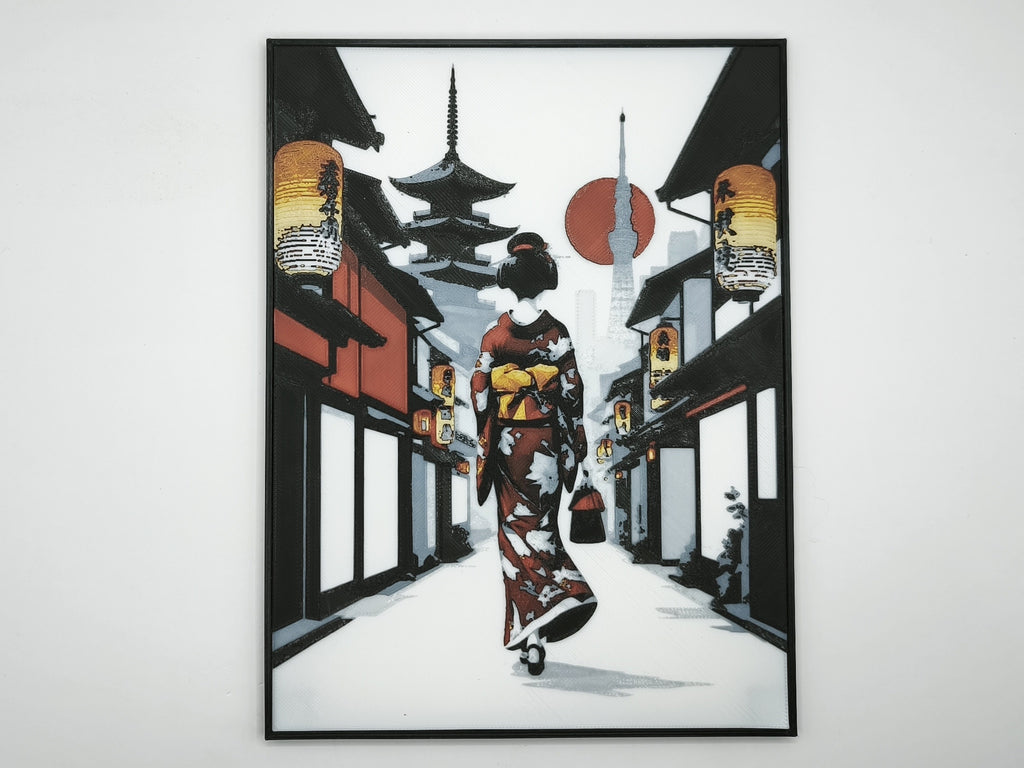 Cadre pour affiche 3D 150x200mm (impression 3D) avec affiche