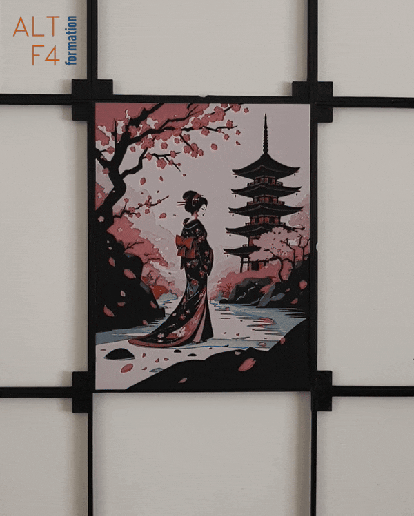 Cadre pour affiche 3D 150x200mm (impression 3D), enlever une affiche
