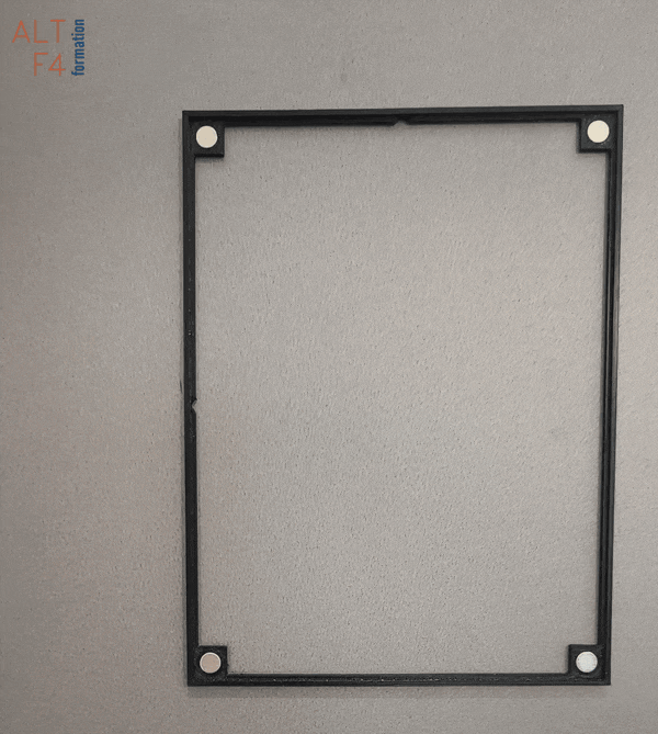 Cadre pour affiche 3D 150x200mm (impression 3D) installation affiche