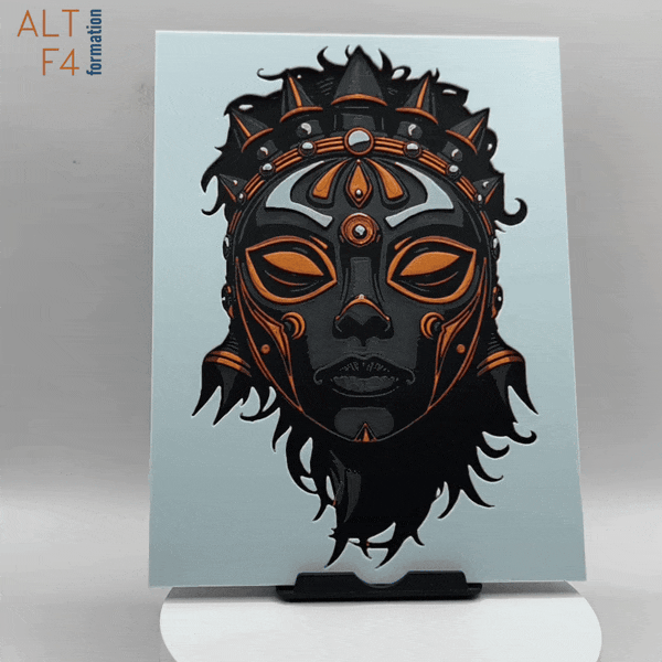 Affiche : Masque africain (impression 3D)