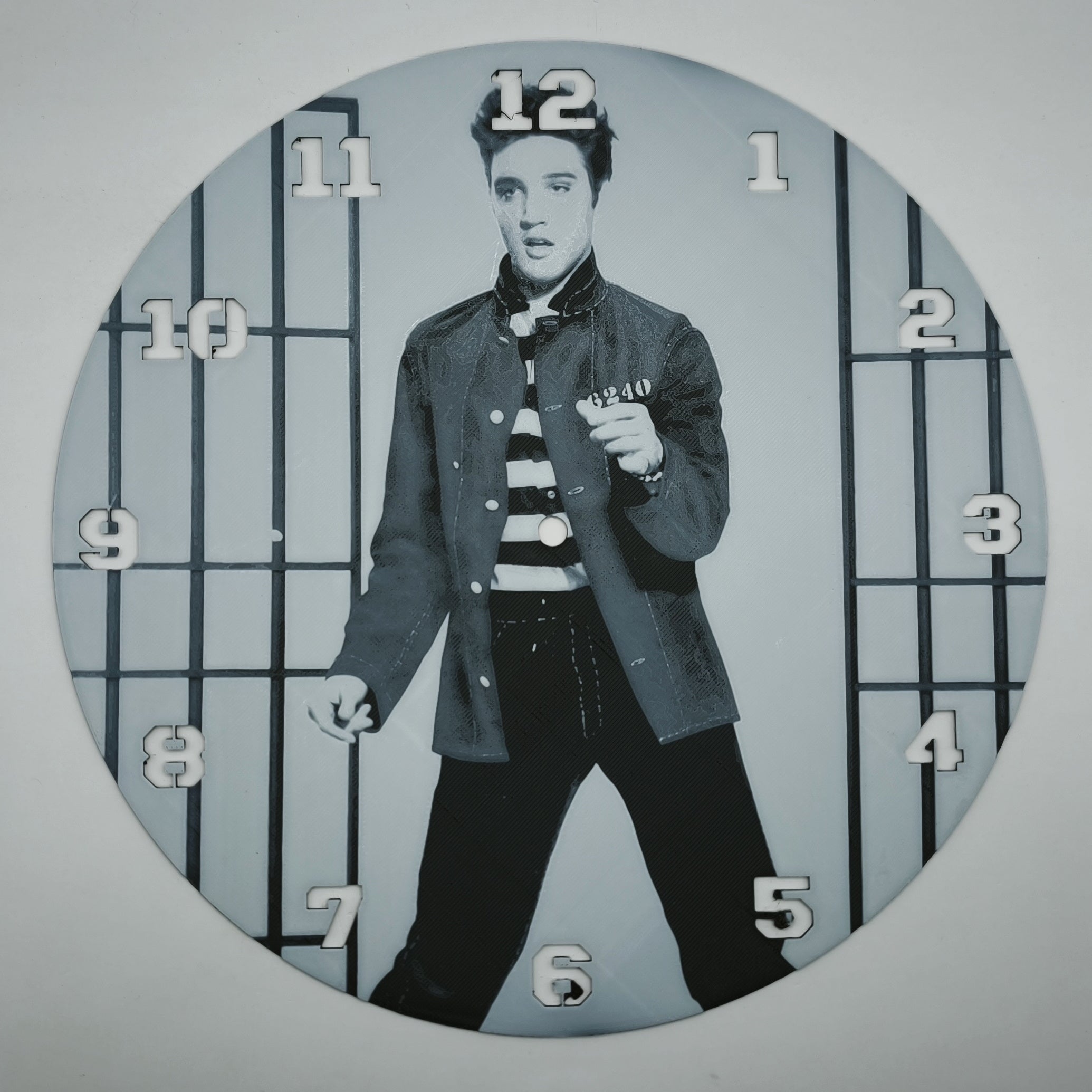 affiche Horloge : Elvis Prestley (impression 3D)
