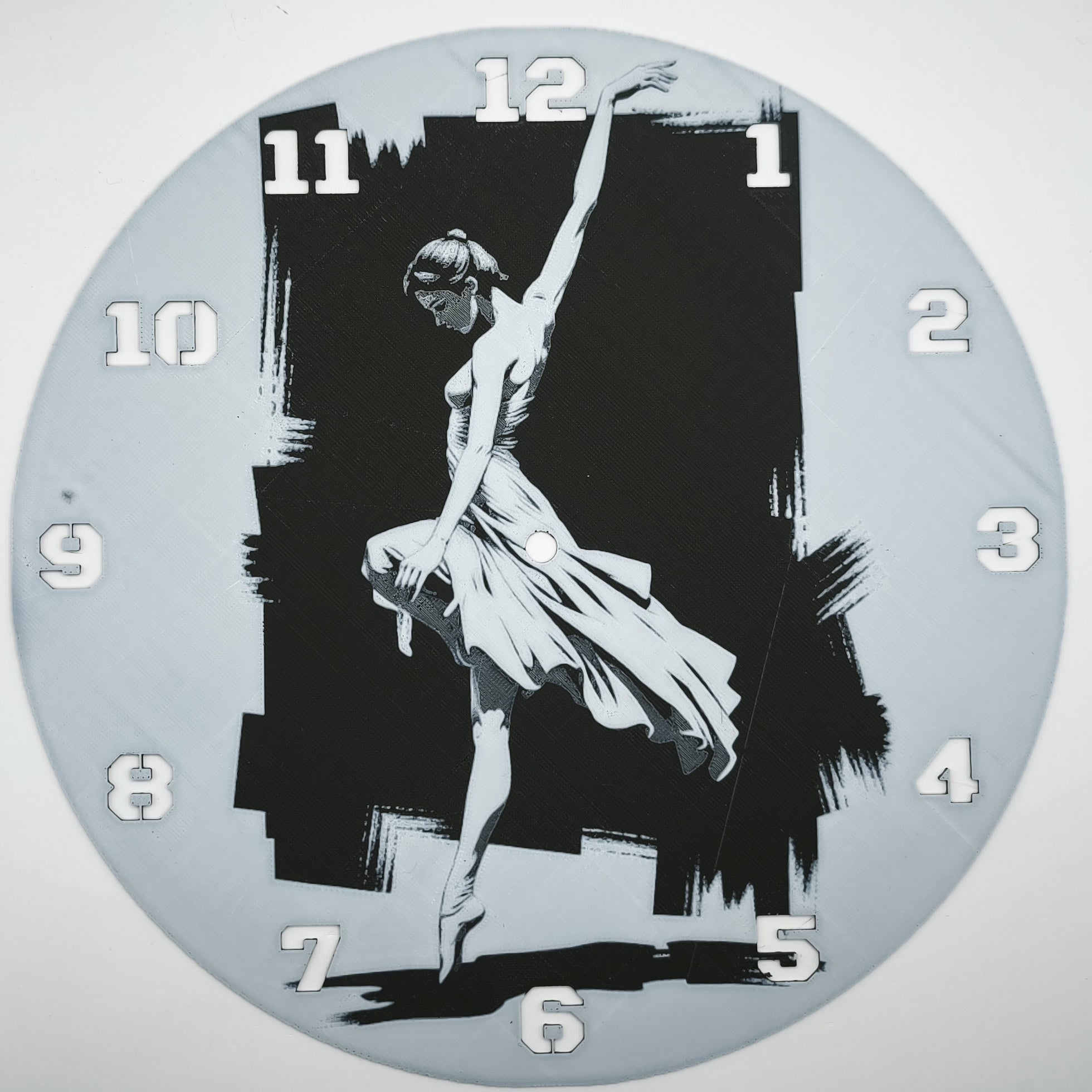 affiche Horloge : La danseuse étoile (impression 3D)
