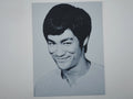 Affiche/poster Bruce Lee imprimée en 3d noir et blanc