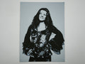 Affiche/poster Janis Joplin imprimée en 3d noir et blanc avec cadre
