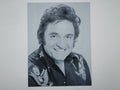 Affiche/poster Johnny Cash imprimée en 3d noir et blanc