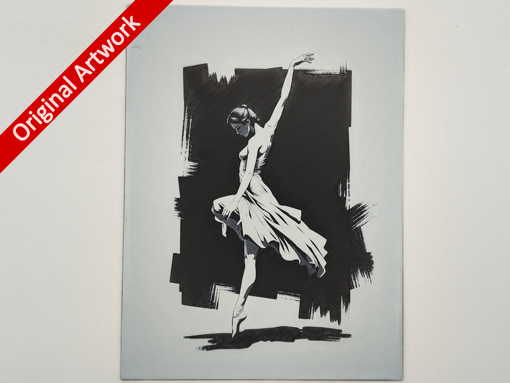 Affiche/poster La danseuse étoile imprimée en 3d
