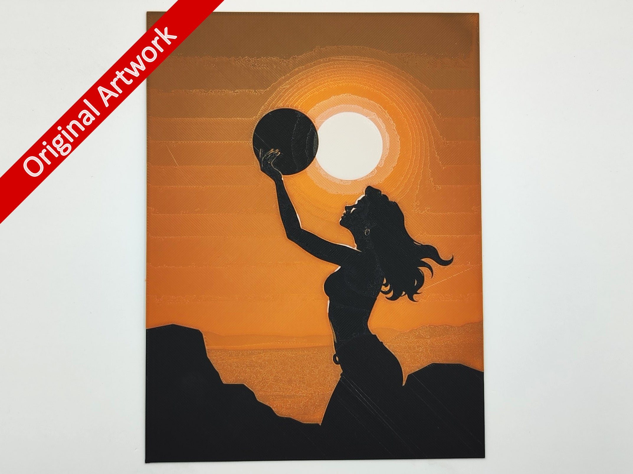 Affiche/poster L'éclipse imprimée en 3d
