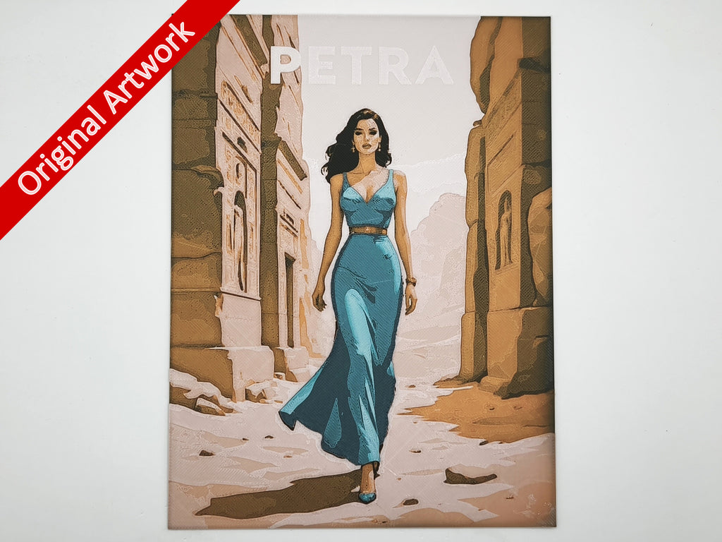 Affiche/poster de pinup Petra imprimée en 3d