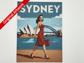 Affiche/poster de pinup Sydney imprimée en 3d
