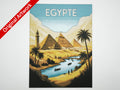 Affiche/poster de voyage du Egypte imprimée en 3d 