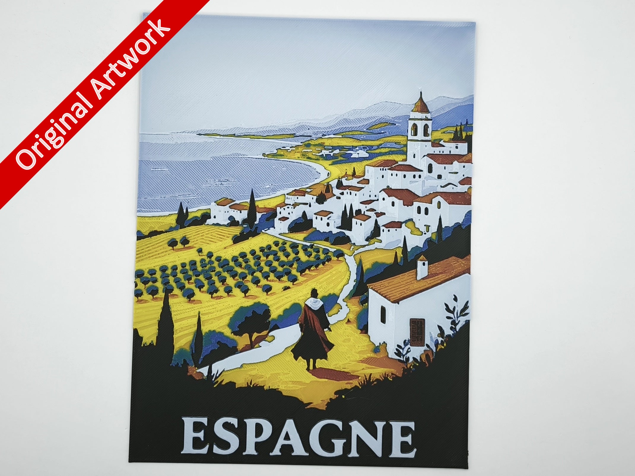 Affiche/poster de voyage du Espagne imprimée en 3d
