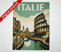 Affiche/poster de voyage du Italie imprimée en 3d 