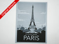 Affiche/poster de voyage de Paris (version 1) imprimée en 3d 

