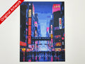 Affiche/poster de voyage de Tokyo imprimée en 3d style cyberpunk
