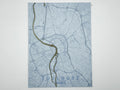 carte toulouse imprimee en 3d bleue